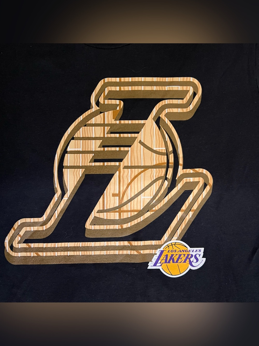 NBA Los Angeles Lakers Black Graphic Logo T-Shirt Youth Medium (10/12) NWT - Picture 3 of 6